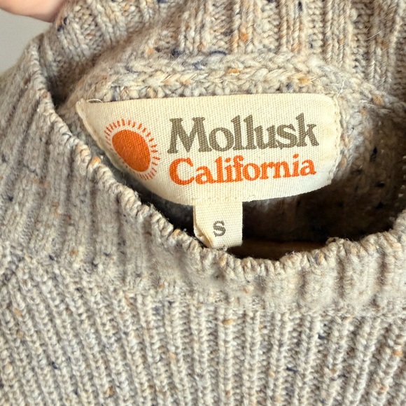 Mollusk Teddy Sweater Oatmeal Small - Picture 6 of 8